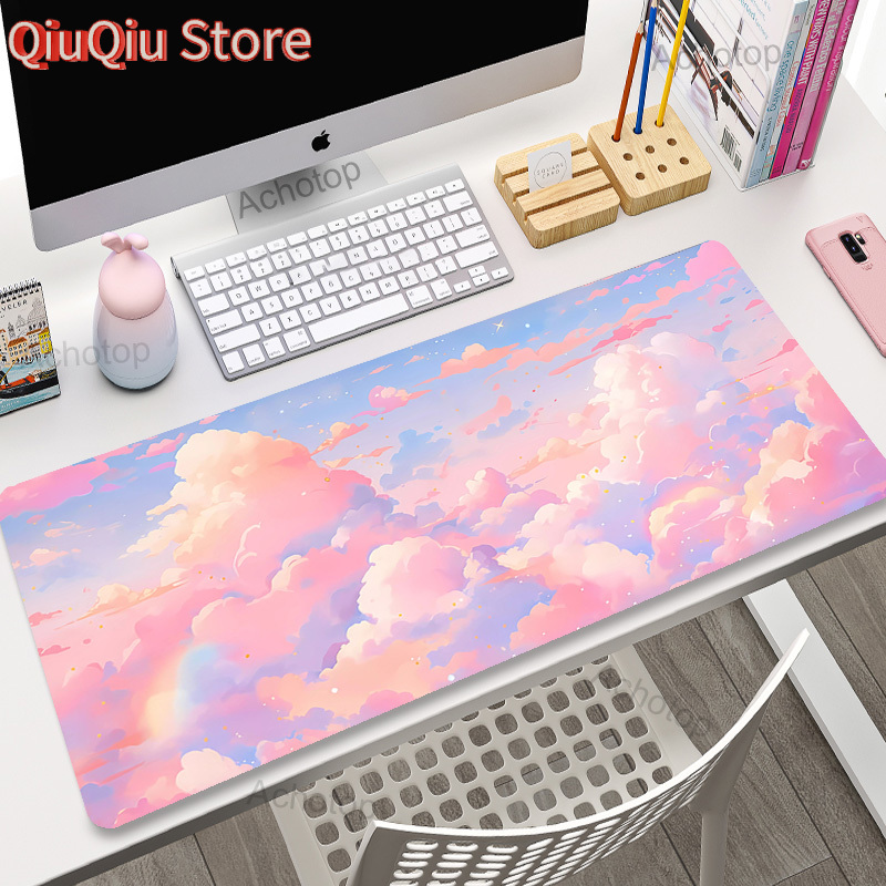 Keyboard Mouse Bundle Gaming - Коврик для мыши Pink Clouds, геймерские
