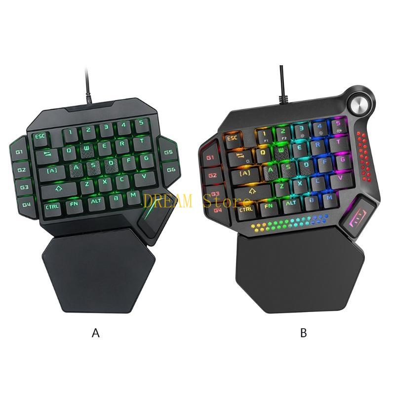 Gaming Keyboard 1 Hand - Одноручная RGB светящаяся подсветка для игровой