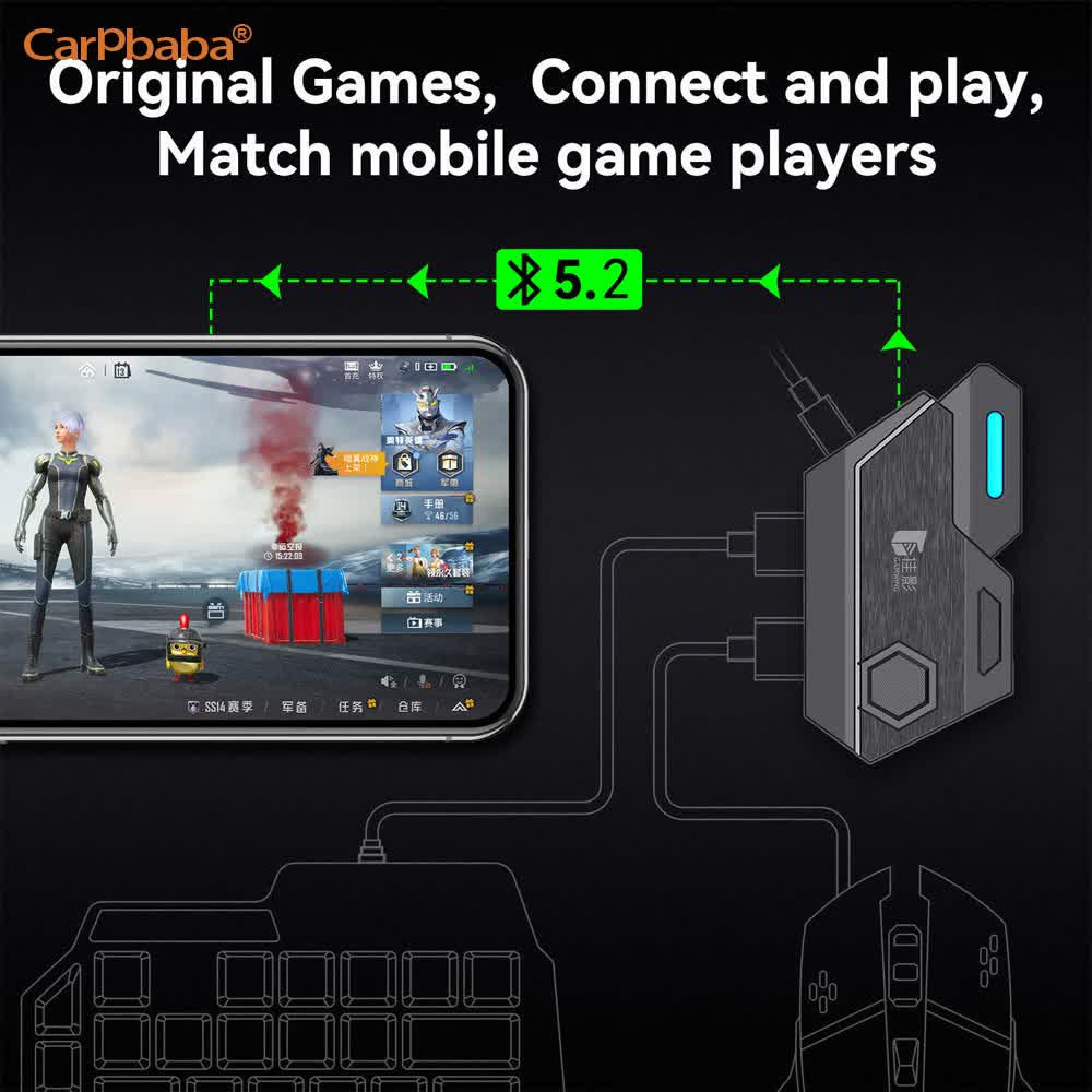 Gaming Keyboard And Mouse Converter For Mobile - Конвертер Mix SE/Lite для мыши и