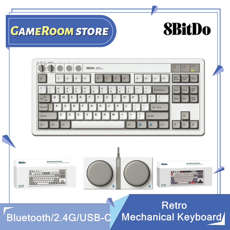 Gaming Keyboard Bluetooth - Механическая клавиатура в стиле ретро 8