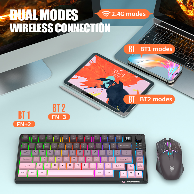Двухрежимный беспроводной игро – обзор и цена Gaming Keyboard Mechanical Wireless