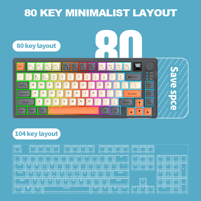 Двухрежимный беспроводной игро – обзор и цена Gaming Keyboard Mechanical Wireless