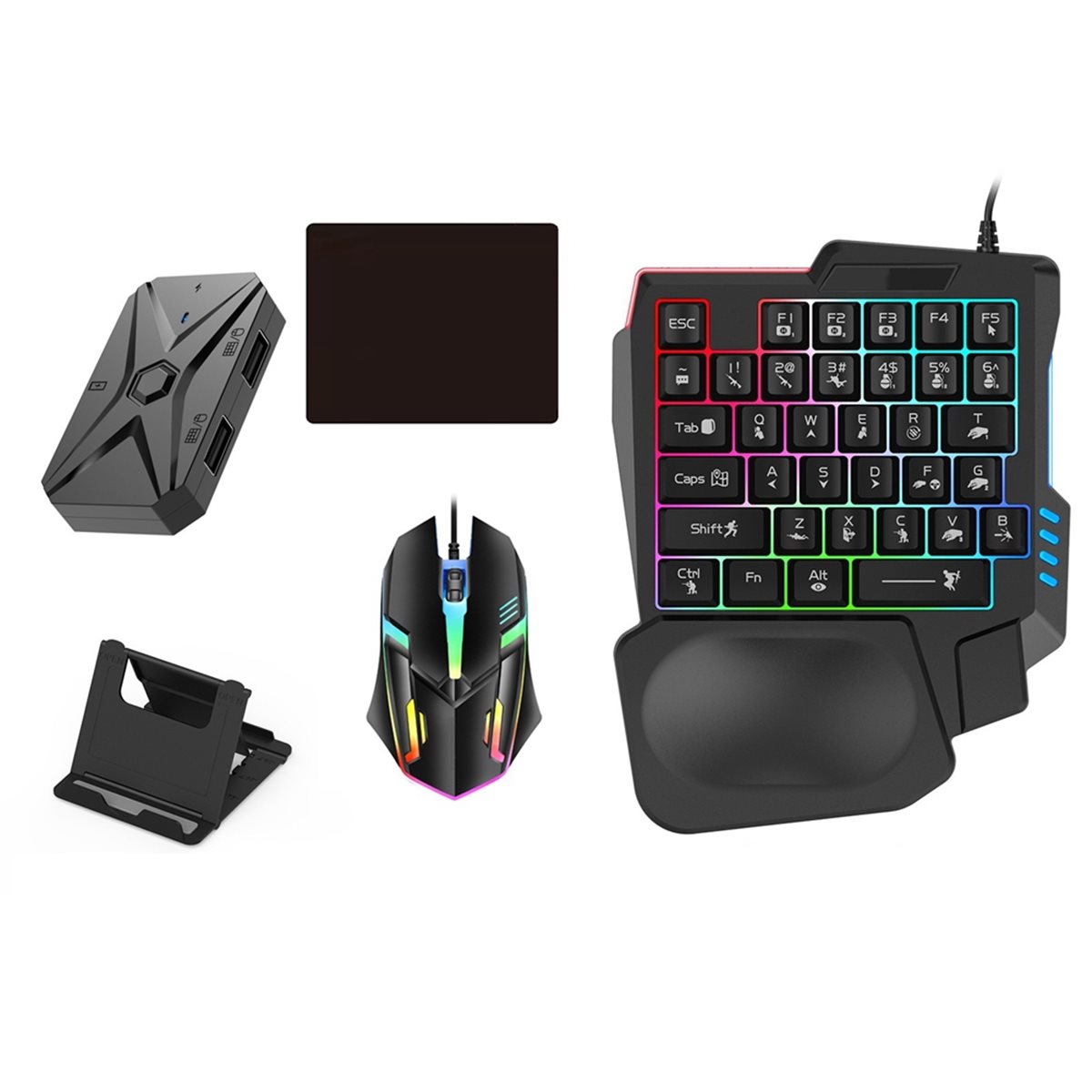 # 48Y (черный) Комплект для ко – обзор и цена Gaming Keyboard And Mouse Converter For Mobile