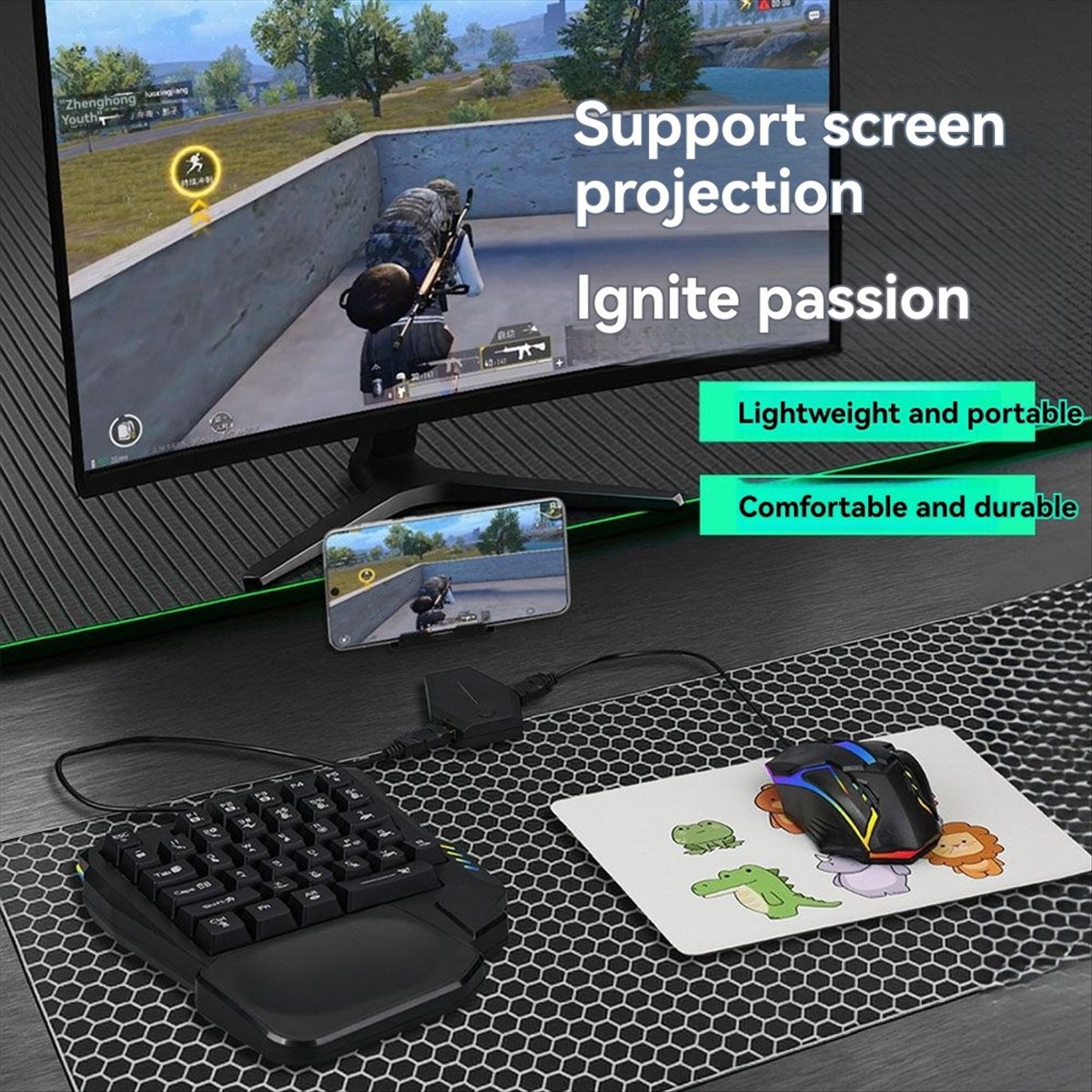 Игровой набор Goodprice 5-в-1: – обзор и цена Gaming Keyboard 1 Hand